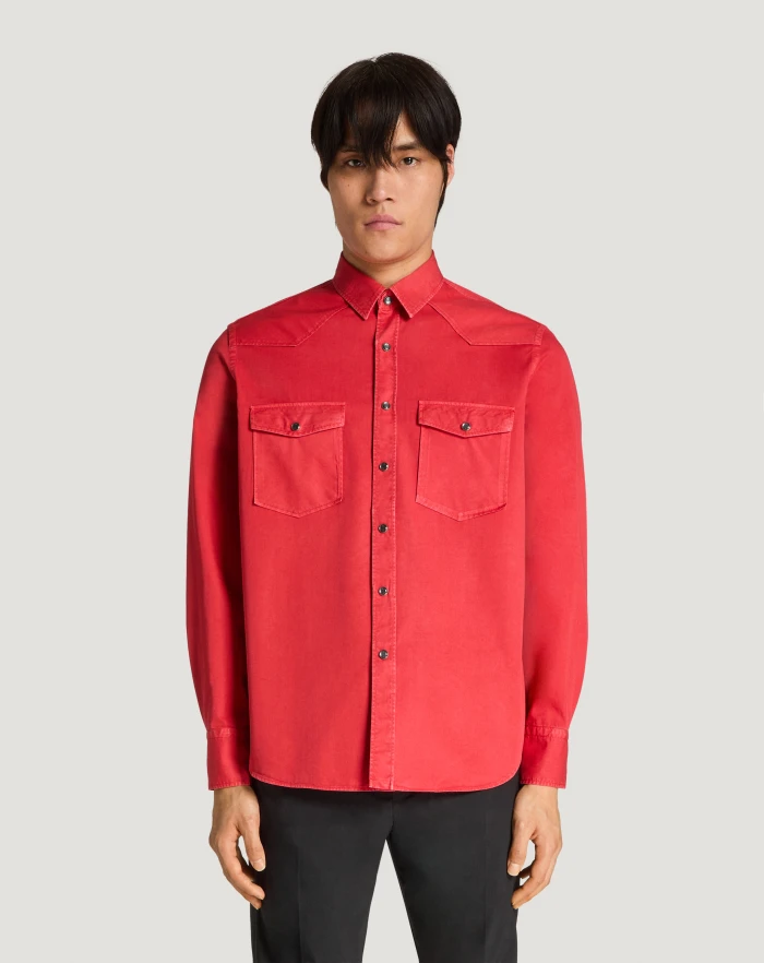 Pantaloni Torino Camicia in gabardina di cotone