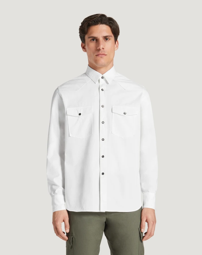 Pantaloni Torino Camicia in gabardina di cotone