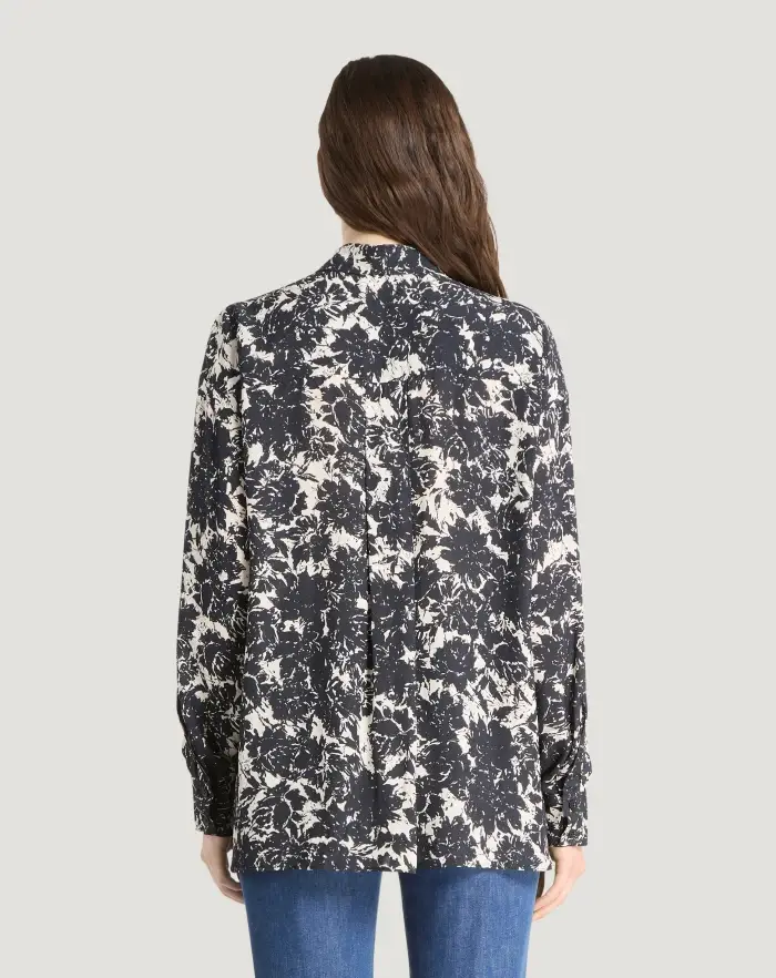 Pantaloni Torino Camicia In Georgette Stampata