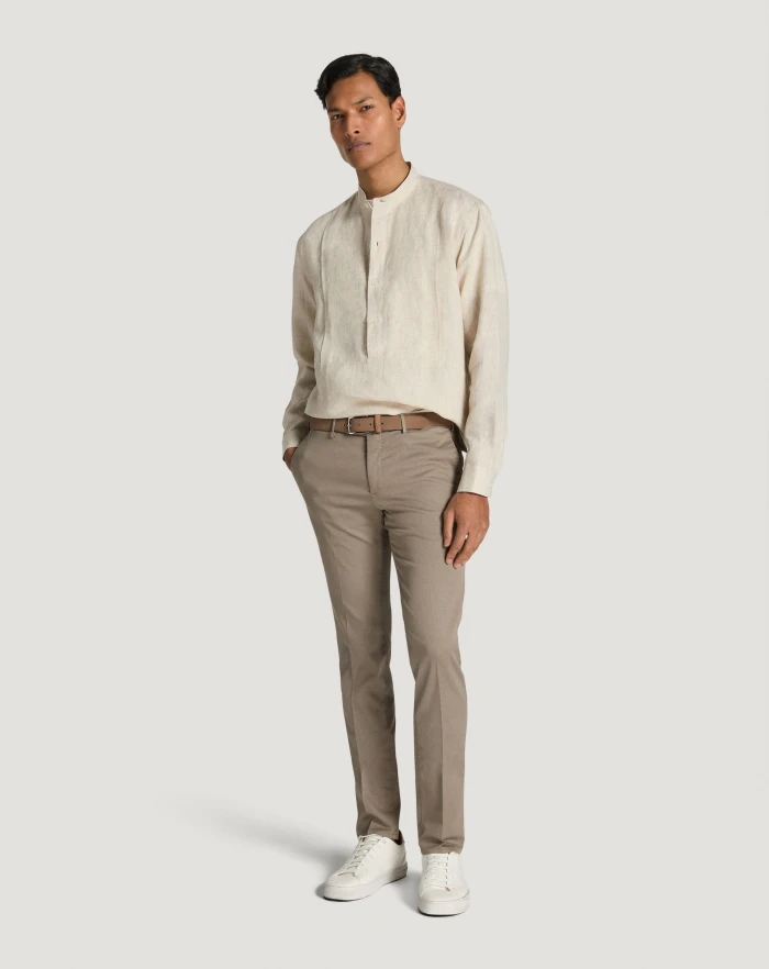 Pantaloni Torino Camicia In Lino