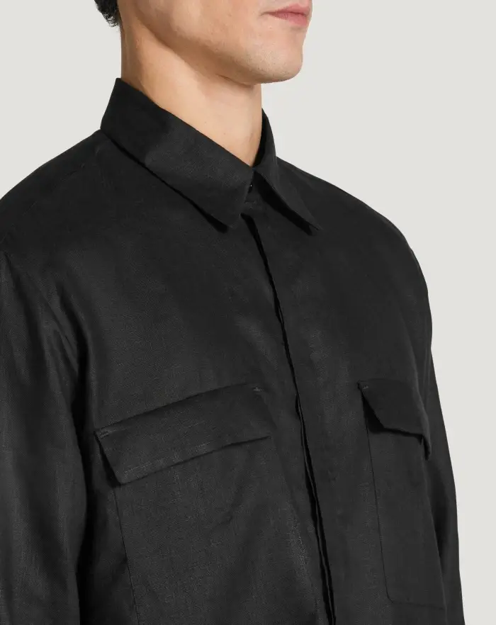 Pantaloni Torino Camicia In Lino