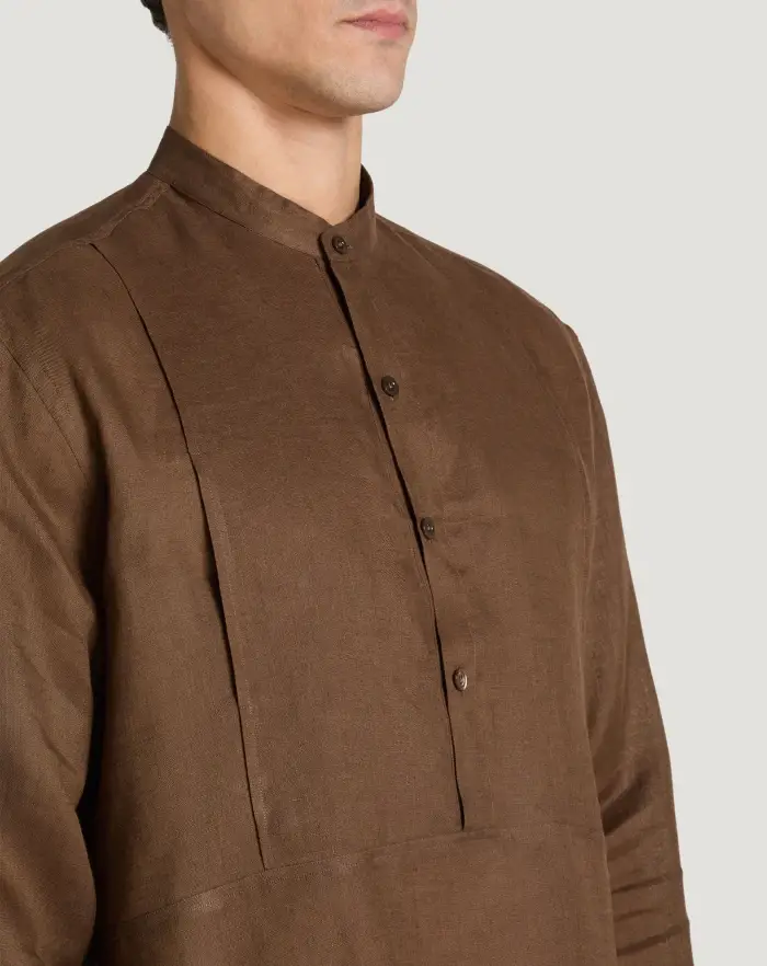 Pantaloni Torino Camicia In Lino