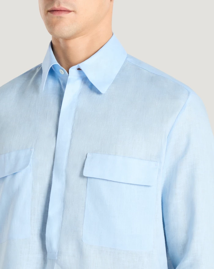 Pantaloni Torino Camicia In Lino