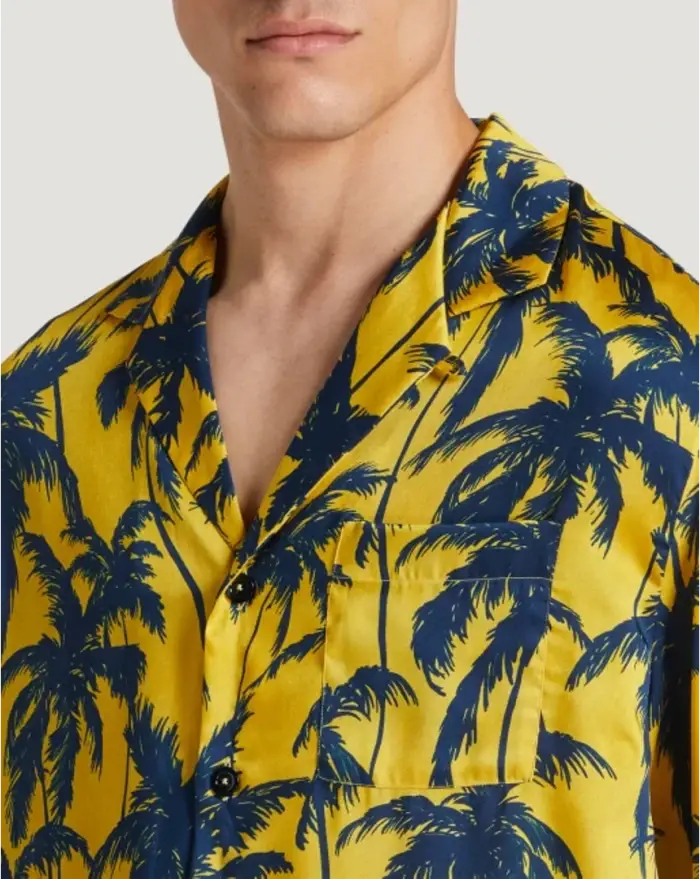 Pantaloni Torino Camicia In Twill Fluido