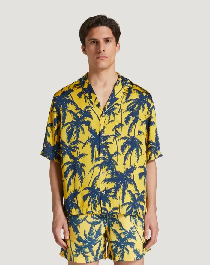 Pantaloni Torino Camicia in twill fluido