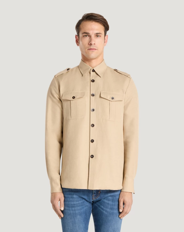 Pantaloni Torino Camicia in twill