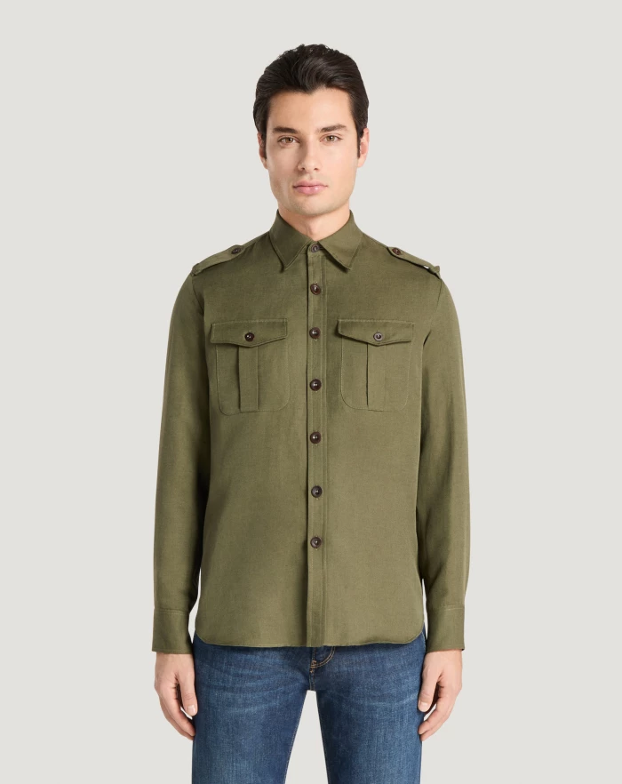 Pantaloni Torino Camicia in twill