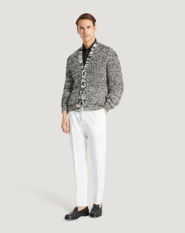 Pantaloni Torino Cardigan In Cotone Bio