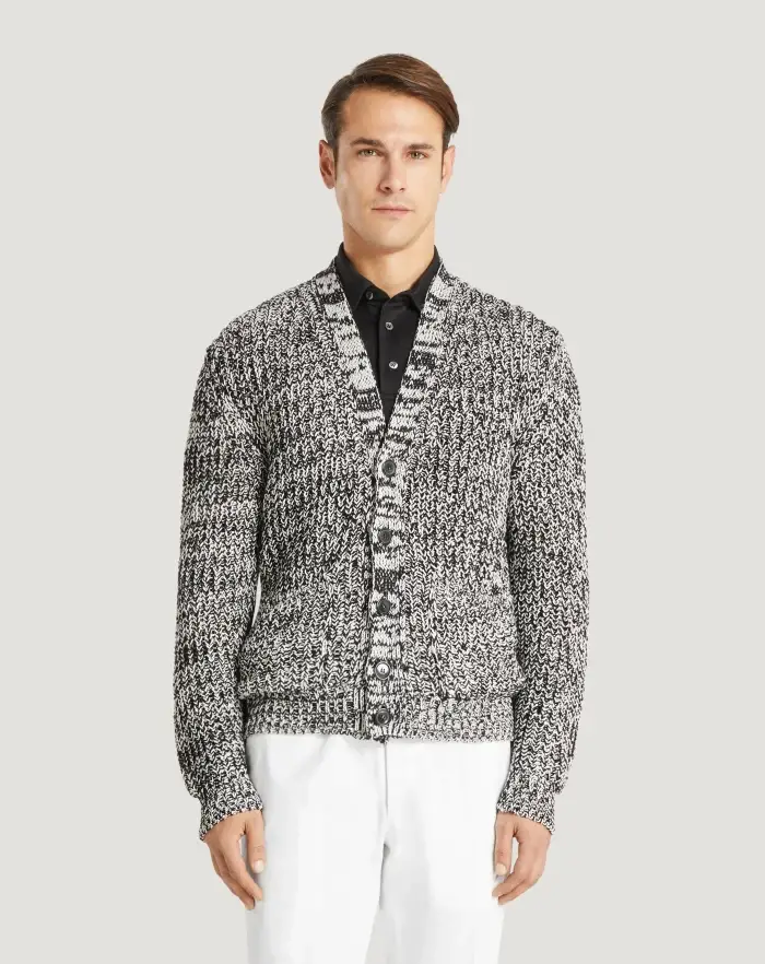 Pantaloni Torino Cardigan in cotone bio