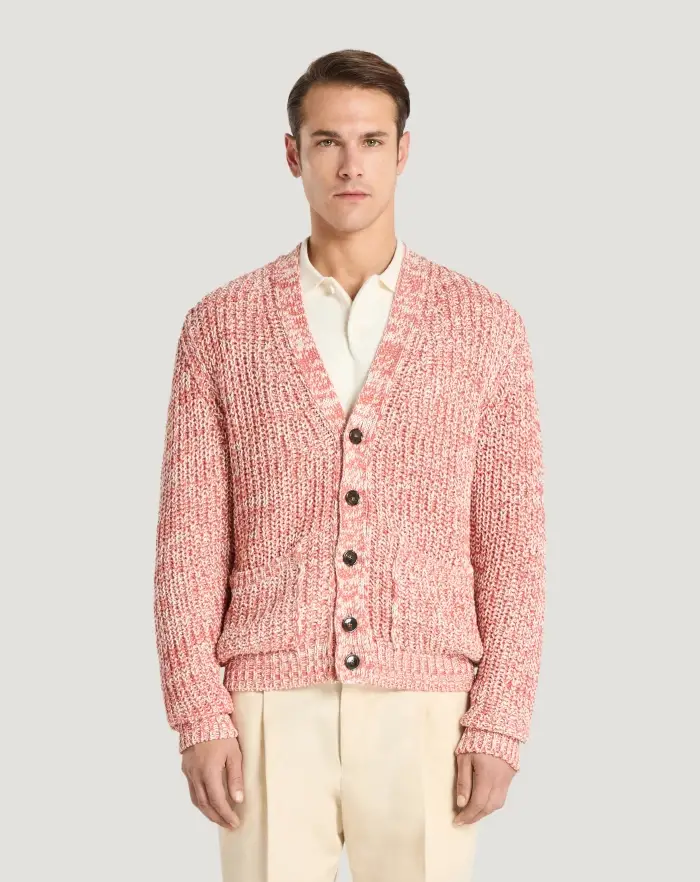 Pantaloni Torino Cardigan in cotone bio