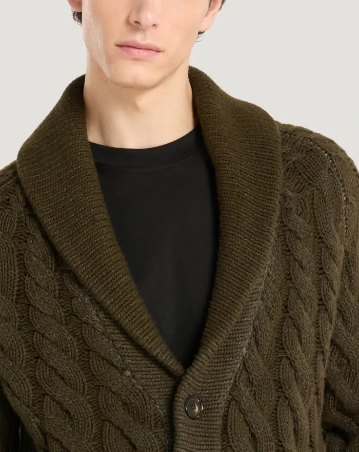 Pantaloni Torino Cardigan In Lana E Cachemire