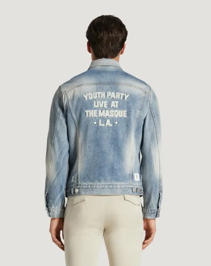 Pantaloni Torino Giacca in denim con ricamo