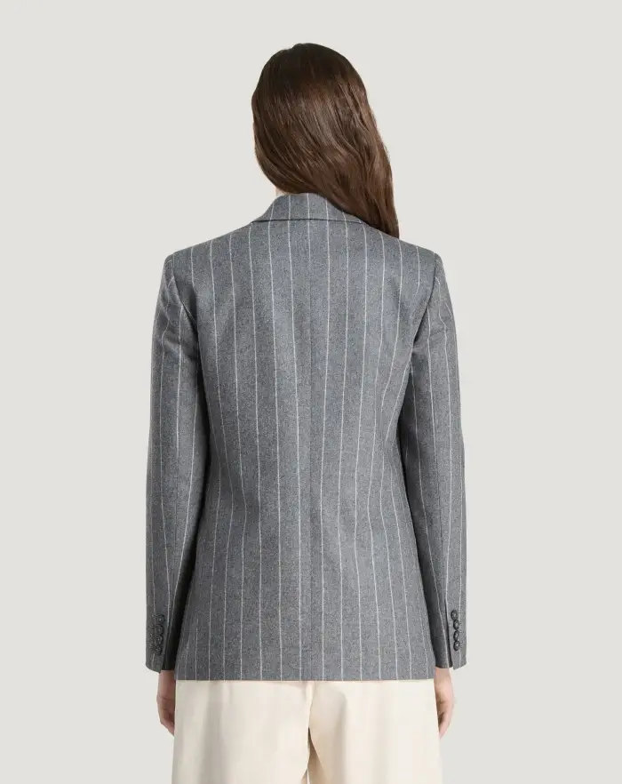 Pantaloni Torino Giacca In Flanella A Righe