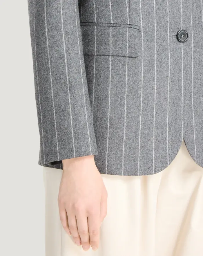 Pantaloni Torino Giacca In Flanella A Righe