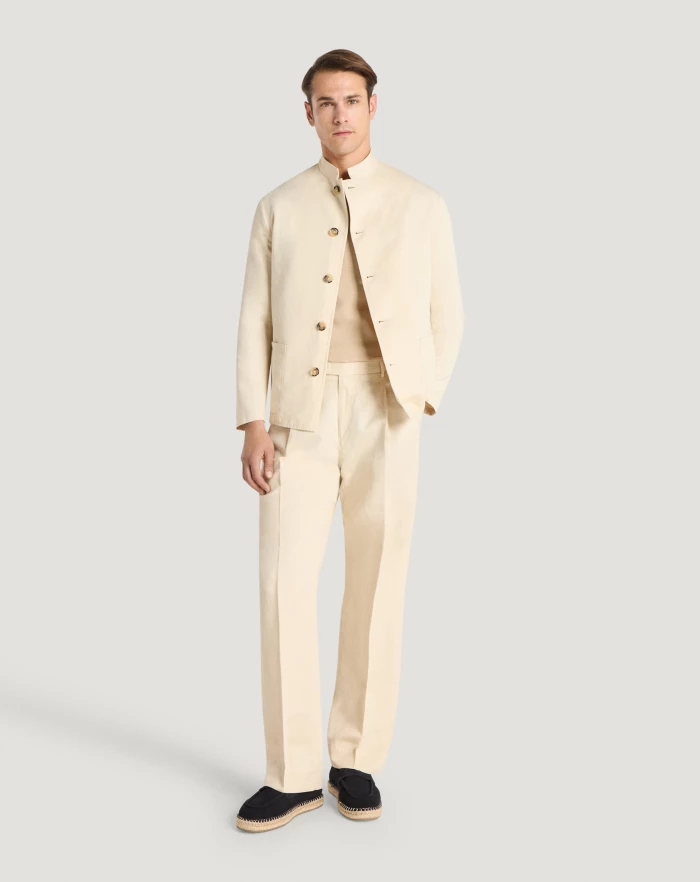 Pantaloni Torino Giacca In Gabardina