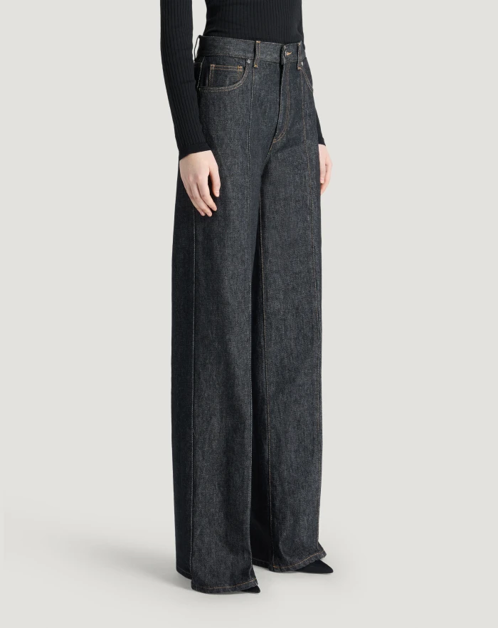 Pantaloni Torino Jeans Cyndi In Black Denim