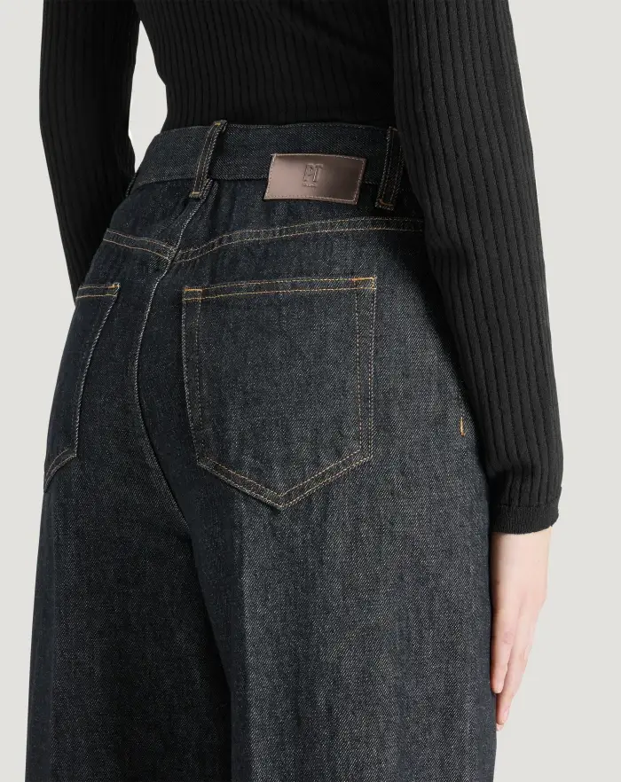 Pantaloni Torino Jeans Cyndi In Black Denim