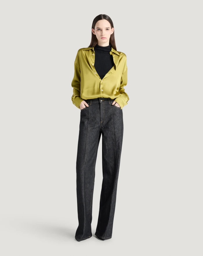 Pantaloni Torino Jeans Cyndi In Black Denim