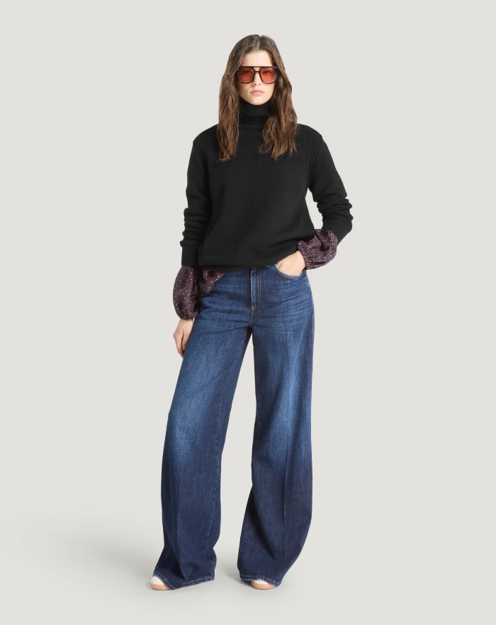 Pantaloni Torino Jeans Cyndi In Denim Loose