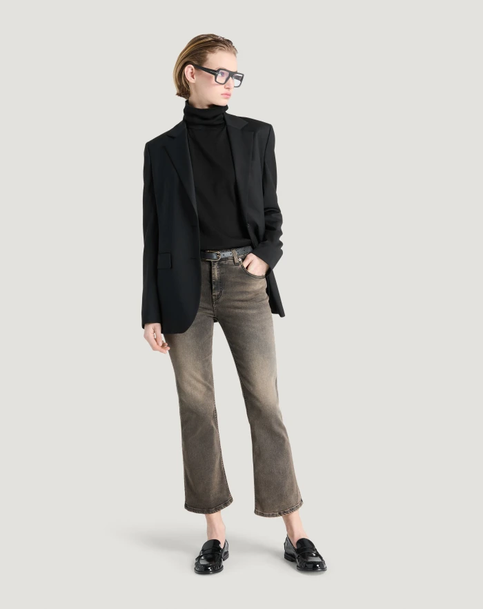 Pantaloni Torino Jeans Kim In Black Denim Stretch
