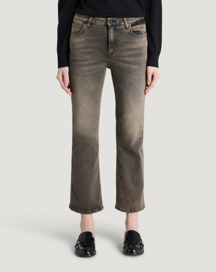 Pantaloni Torino Jeans Kim in black denim stretch