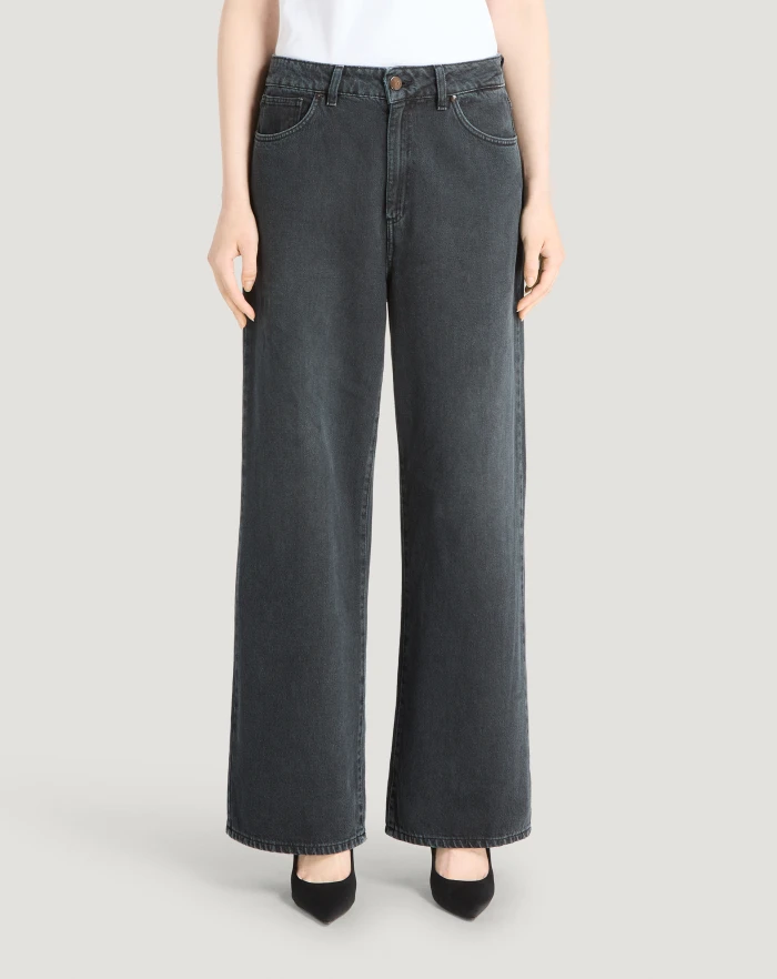 Pantaloni Torino Jeans Miley in black denim