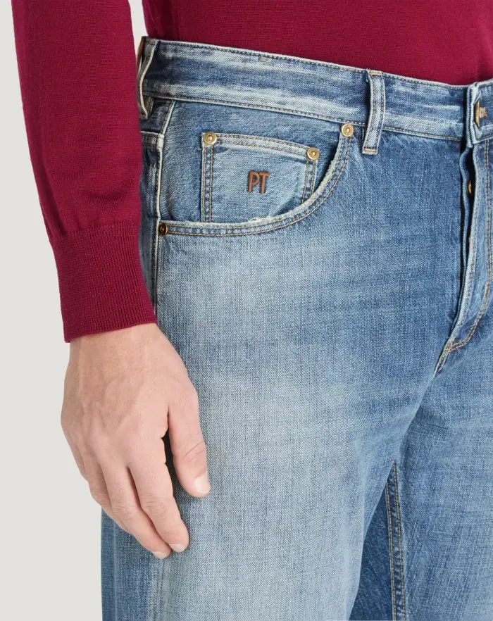 Pantaloni Torino Jeans Reggae In Denim Di Cotone