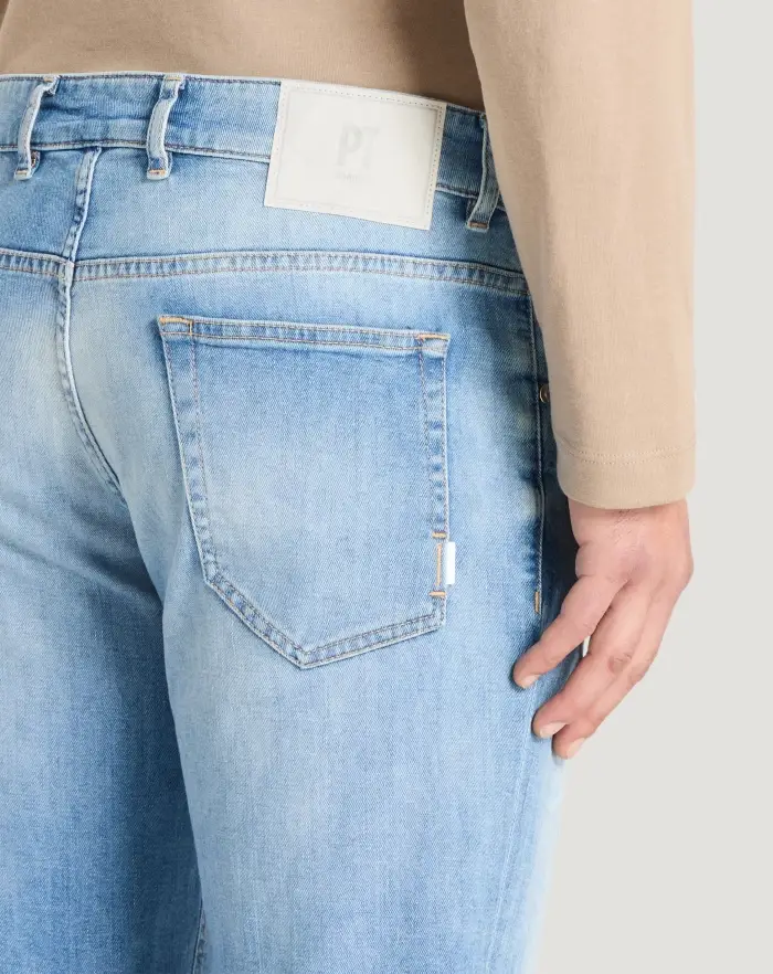 Pantaloni Torino Jeans Reggae In Denim Soft Touch