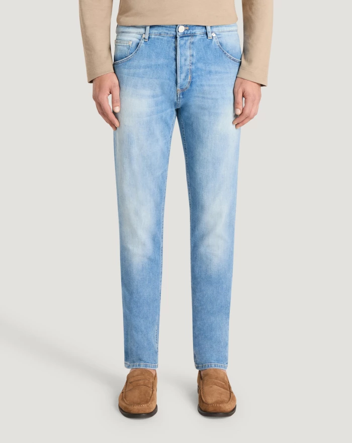 Pantaloni Torino Jeans Reggae in denim soft touch