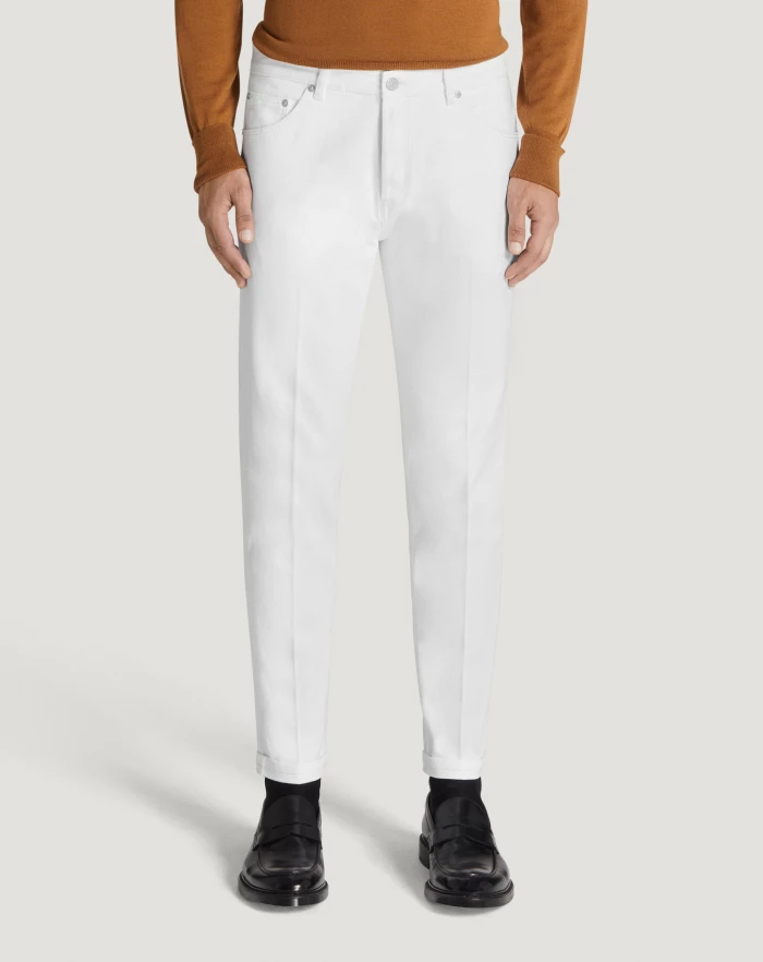 Pantaloni Torino Jeans Reggae in denim superwhite