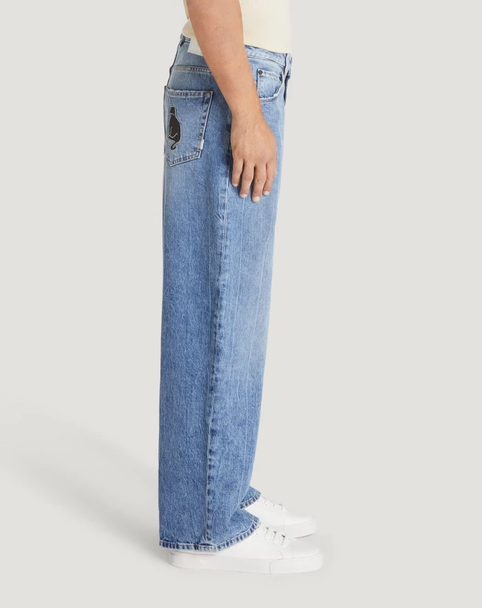 Pantaloni Torino Jeans Skater In Denim Vintage