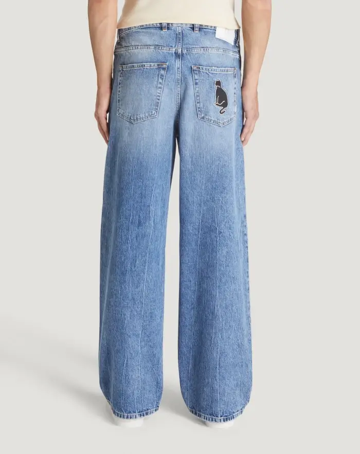 Pantaloni Torino Jeans Skater In Denim Vintage