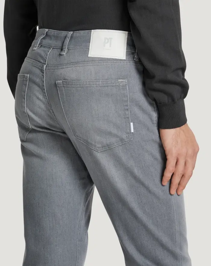 Pantaloni Torino Jeans Swing In Light Grey Denim