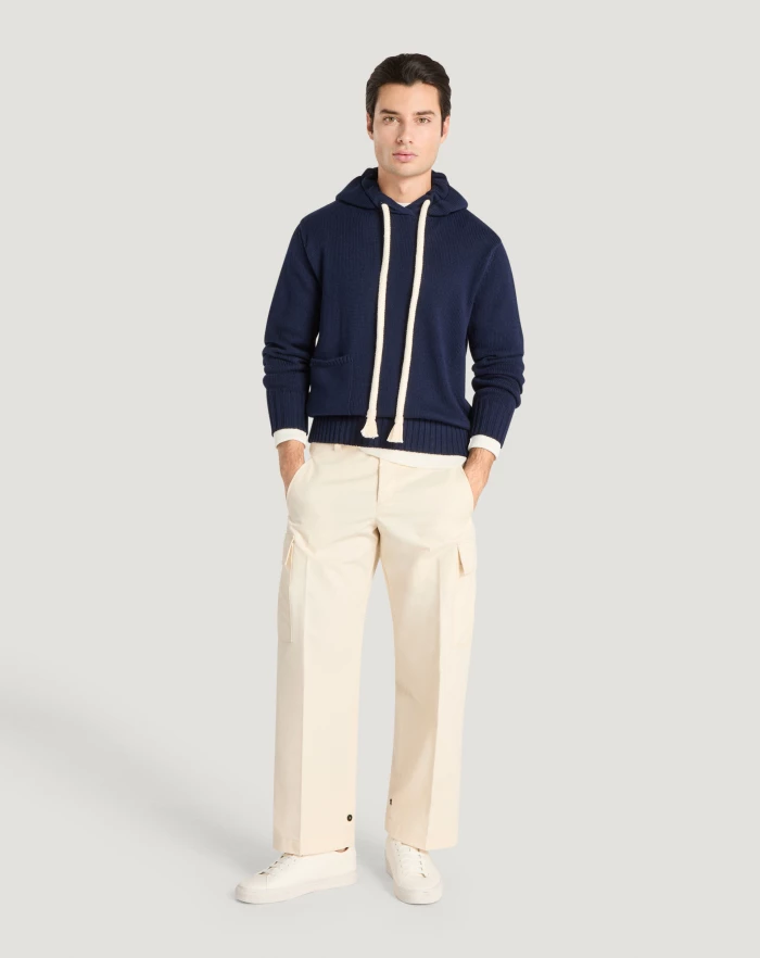 Pantaloni Torino Maglia In Cotone Bio