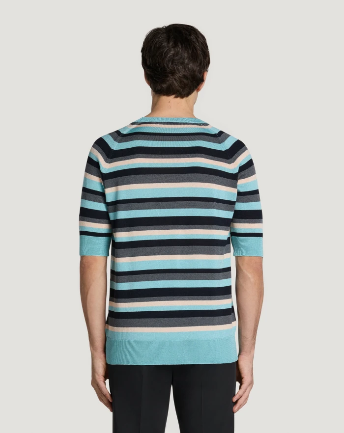 Pantaloni Torino Maglia In Cotone E Viscosa