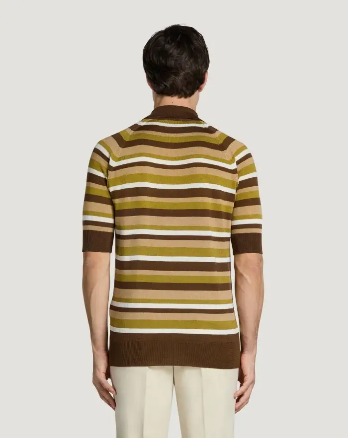 Pantaloni Torino Maglia In Cotone E Viscosa