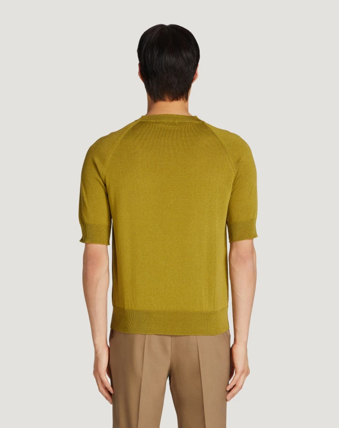 Pantaloni Torino Maglia In Cotone E Viscosa