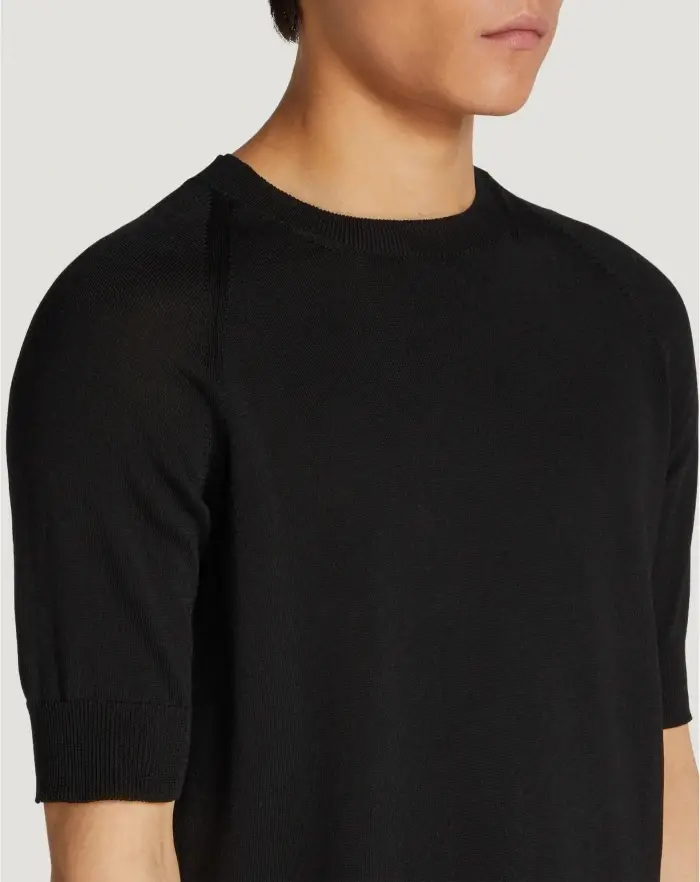 Pantaloni Torino Maglia In Cotone E Viscosa