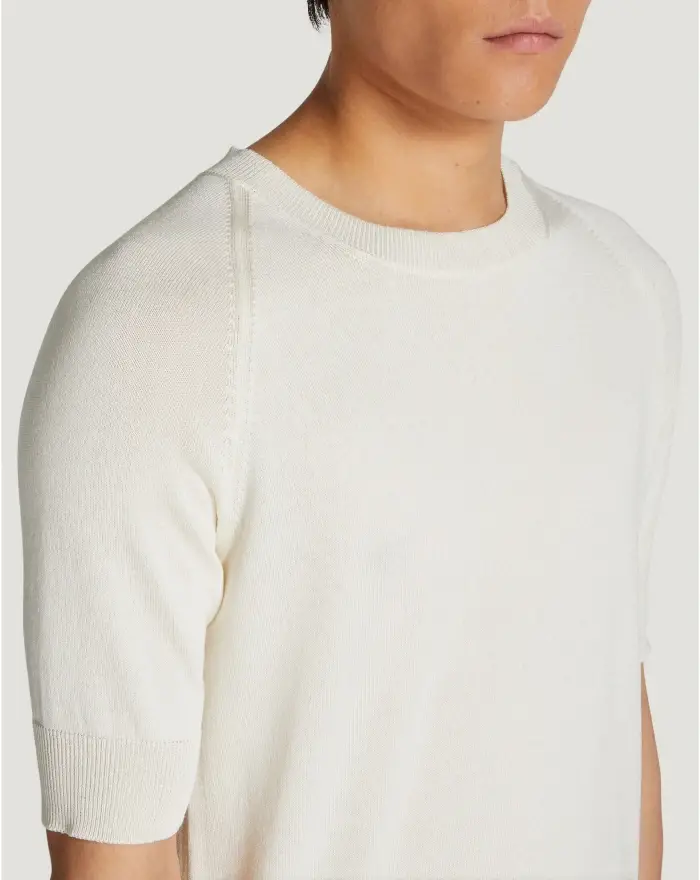 Pantaloni Torino Maglia In Cotone E Viscosa