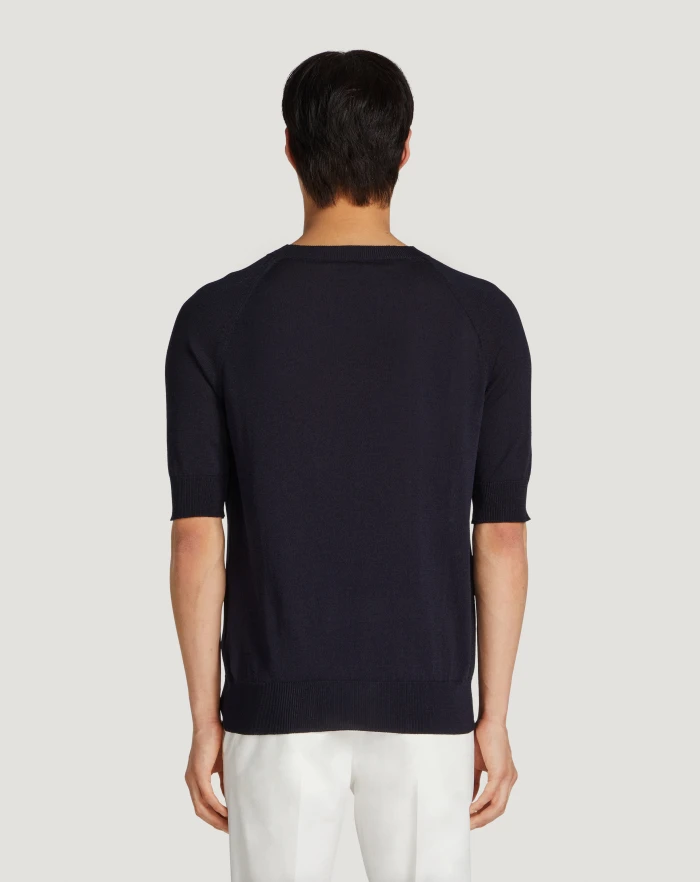 Pantaloni Torino Maglia In Cotone E Viscosa