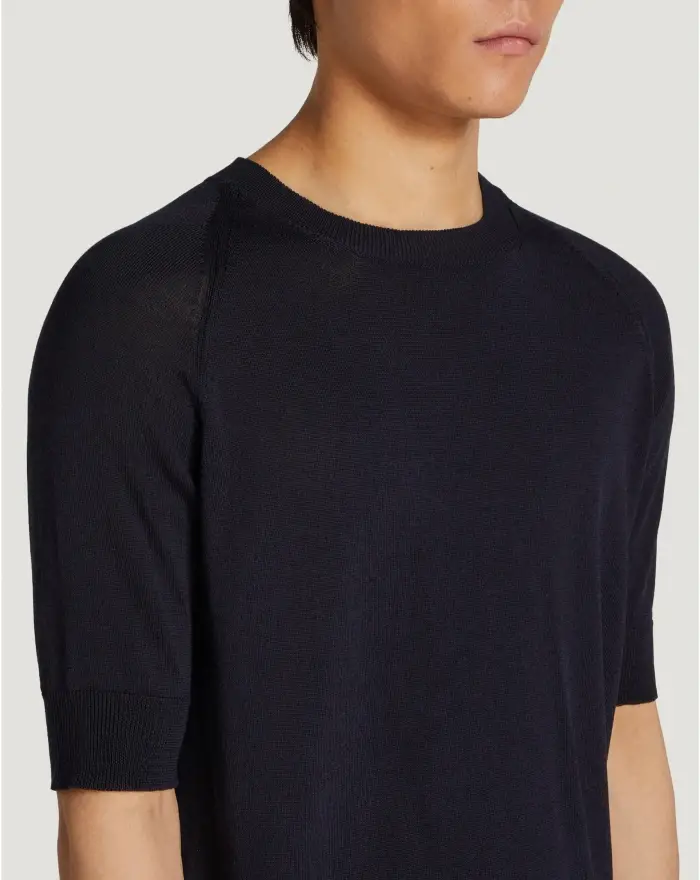 Pantaloni Torino Maglia In Cotone E Viscosa