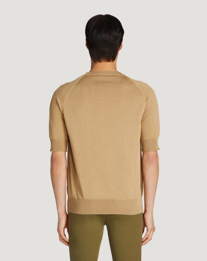 Pantaloni Torino Maglia In Cotone E Viscosa