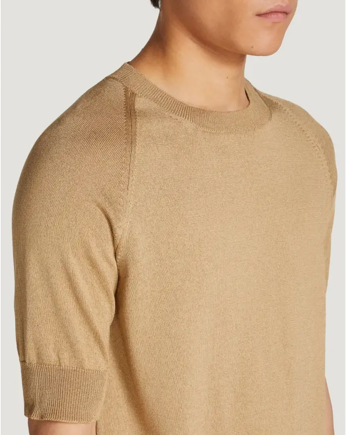 Pantaloni Torino Maglia In Cotone E Viscosa