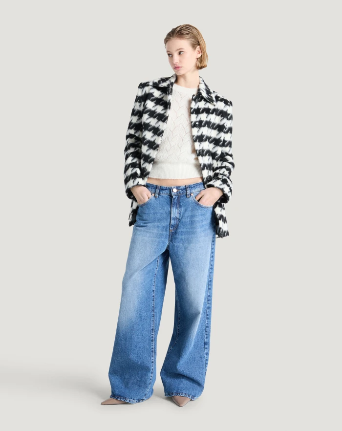 Pantaloni Torino Maglia In Mohair E Lana