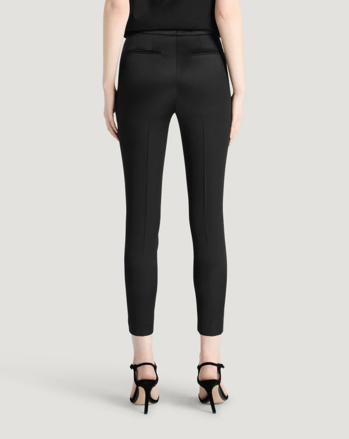 Pantaloni Torino Pantaloni Frida In Satin Fluido