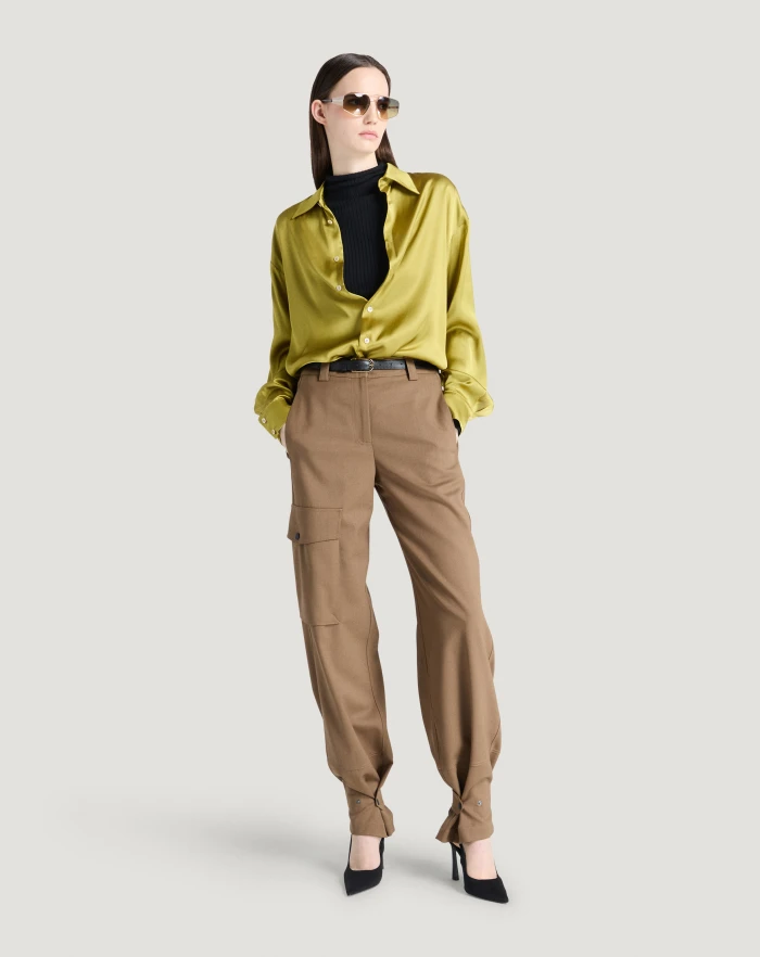 Pantaloni Torino Pantaloni Giselle In Tecno Lana