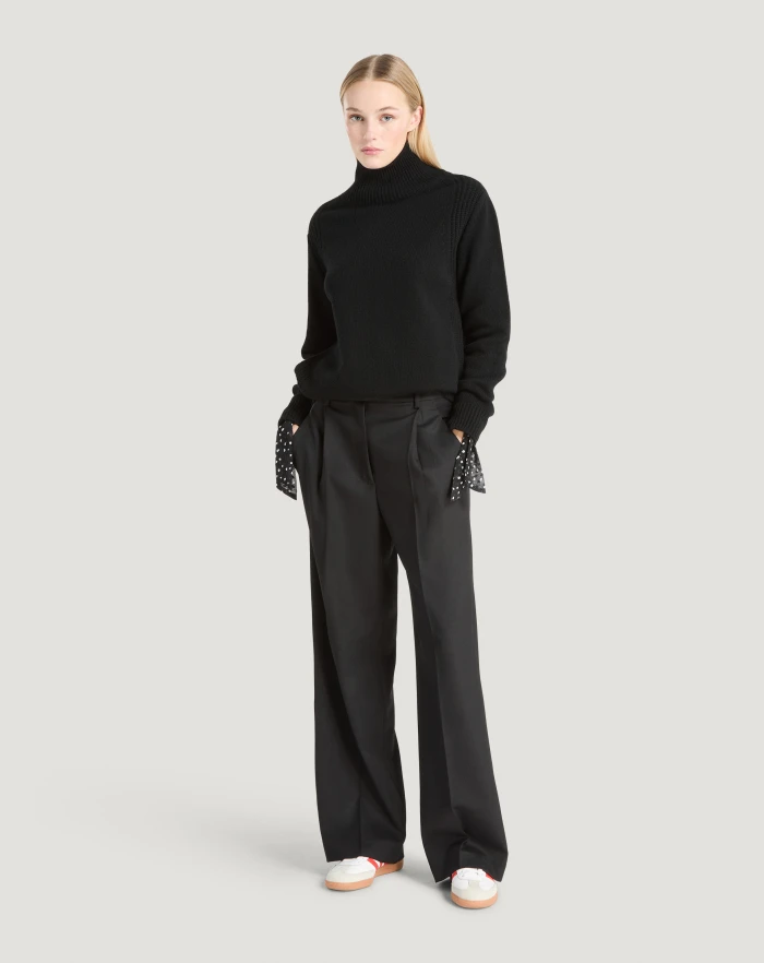 Pantaloni Torino Pantaloni Isabel In Lana Stretch