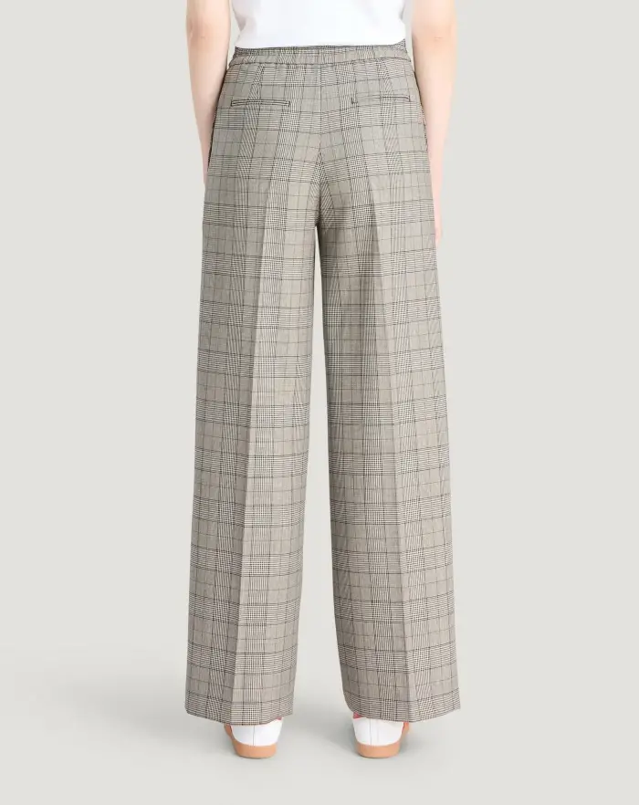 Pantaloni Torino Pantaloni Lorenza In Lana Check