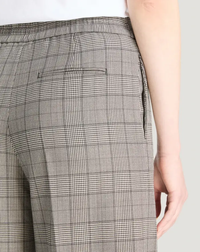 Pantaloni Torino Pantaloni Lorenza In Lana Check