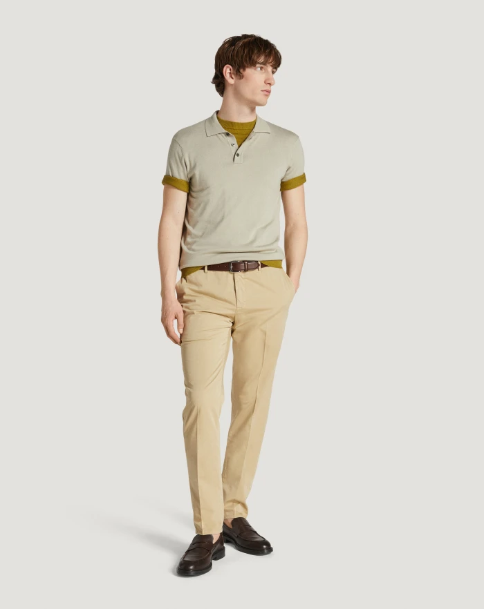 Pantaloni Torino Pantaloni Slim In Silkochino